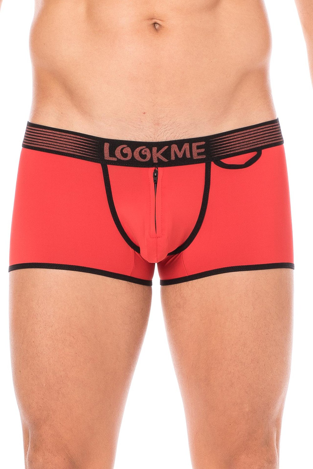 Rode mini-broek met rits - LM2003-68RED