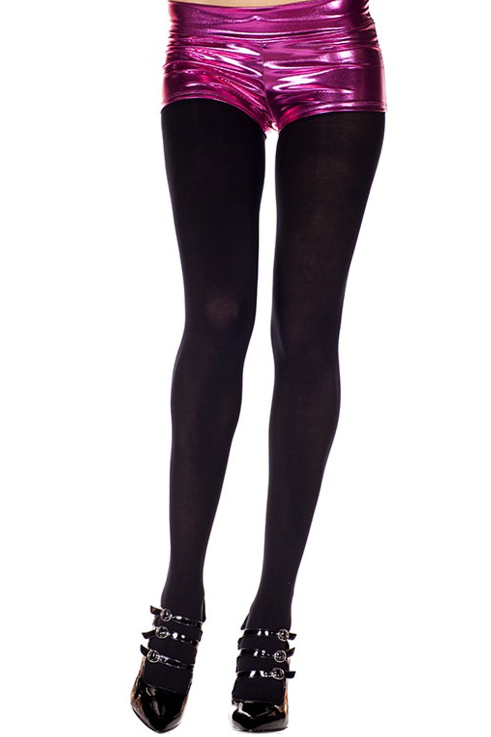 Zwarte ondoorzichtige panty van microvezel - MH2200BLK