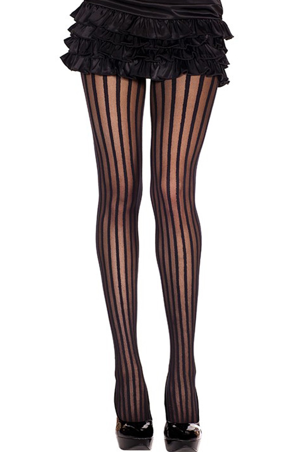 Fantasiepanty met ondoorzichtige lijnen - MH7231BLK