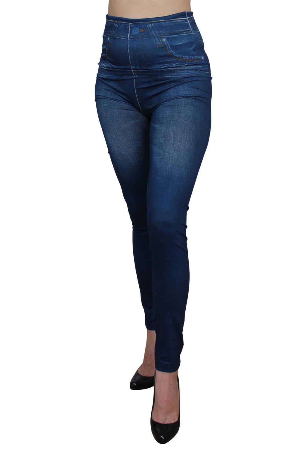 Nieuwe blauwe legging in jeansstijl - FD1012