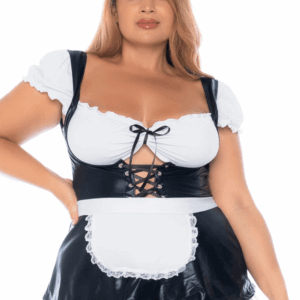 Grote maat sexy kamermeisje kostuum 3-delig - MAL60043XASHW