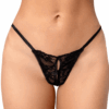 Klassieke zwarte kanten string - MAL132BLK