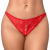 Sexy rode kanten string met kettingen - MAL133RED