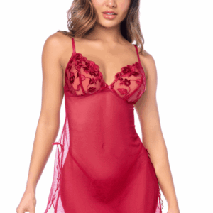 Babydoll Mapalé romantisch met string - MAL7620RED