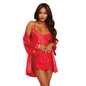 Satijnen kimono - DG3717RED