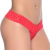 Rode Braziliaanse open string in kant - MAL99RED