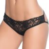 Zwarte open sexy slip in kooi-stijl - MAL97BLK
