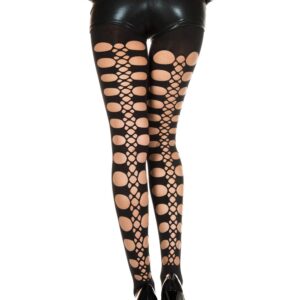 Sexy zwarte legging met gaten - MH50443BLK