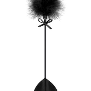 Zwarte zweep hart bdsm met zwarte plumeau - CC5700760010