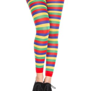 Kleurrijke fantasie legging met horizontale strepen - MH35008RAI