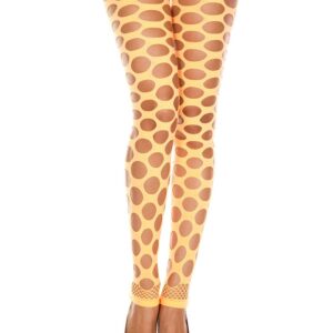 Fluo oranje legging met gaten - MH35158NEO