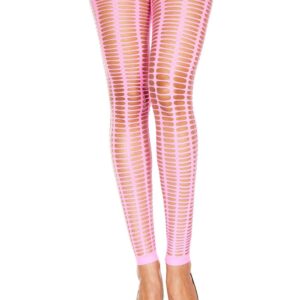 Felroze aansluitende legging met kleine gaatjes - MH35442NEP