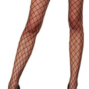 Zwarte zelfklevende netkousen - DG0115BLK