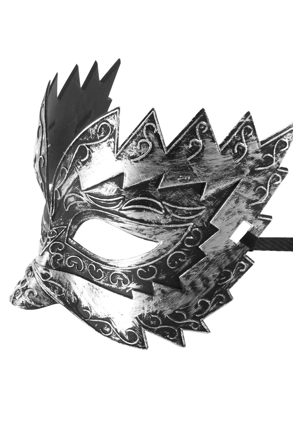Zilveren hoge masker Don Giovanni - CC709730008000 - Afbeelding 2