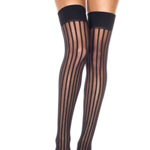 Sexy kousen met verticale lijnen - MH4231BLK
