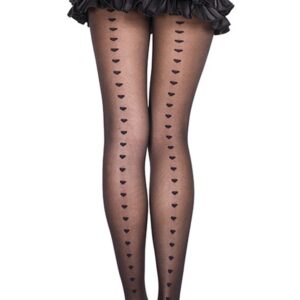 Fantasiepanty met lijnen van harten - MH7279BLK