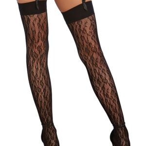Zwarte netpanty met luipaardmotief. - DG0347BLK
