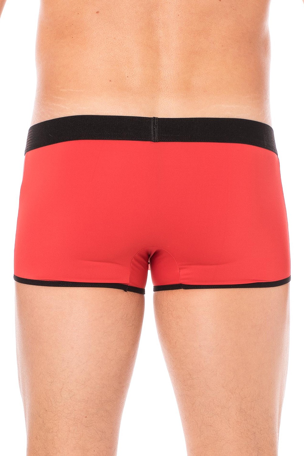 Rode mini-broek met rits - LM2003-68RED - Afbeelding 2
