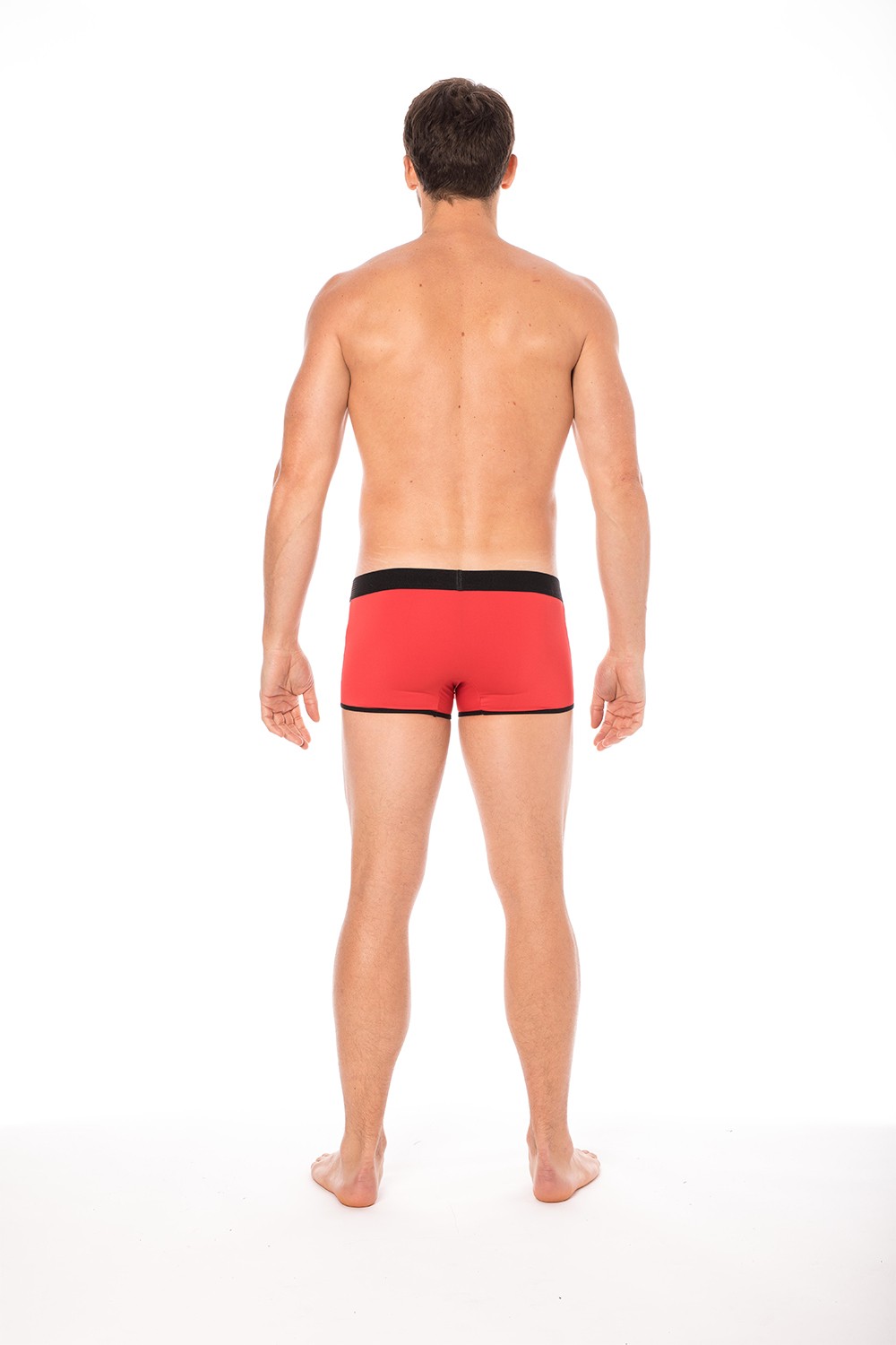 Rode mini-broek met rits - LM2003-68RED - Afbeelding 5