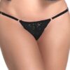 Zwarte kanten string - MAL107BLK
