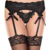 Jarretelgordel met geïntegreerde vlinderstring - MH7736BLK