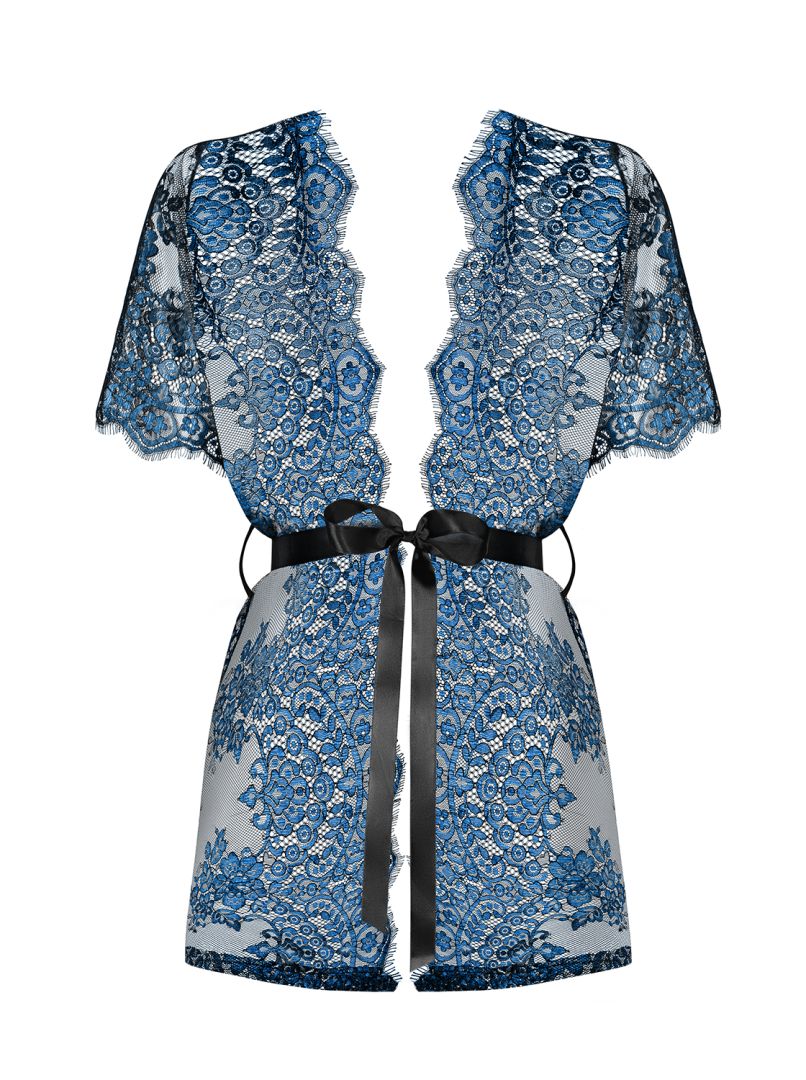 Yassmyne Peignoir - Blauw - Afbeelding 7