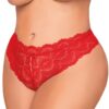 Rode string grote maat, open in het kruis - DG1468XRED