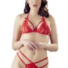 Rode kanten beha met afneembare cups en string - R221125430