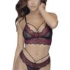 Set van bh en string in kant en netstof - R2213788