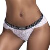 Witte kanten string MAANDAG - MAL120WHT