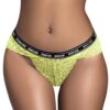 Neon groene kanten string ZONDAG - MAL120HGR