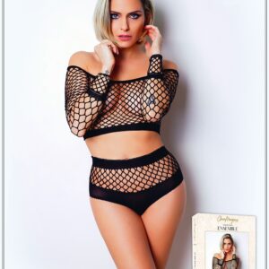 Tweedelige set met grove mazenet - Nummer 1 - Collectie Set - CM96001