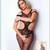 Zwarte body met sexy opening - Nummer 3 - Bodystocking Collectie - CM99003