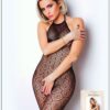 Bodystocking van kant en zwarte netstof - Nummer 17 - Bodystocking Collectie - CM99017