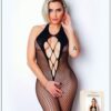 Zwarte bodystocking met sublieme open rug - Nummer 2 - Bodystocking Collectie - CM99002