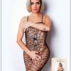 Netstof combinatie met spinnenweb look - Nummer 7 - Bodystocking Collectie - CM99007