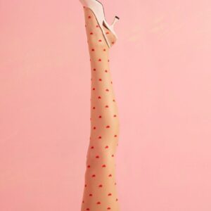 Love booster Bas 15 DEN - Rood en poeder