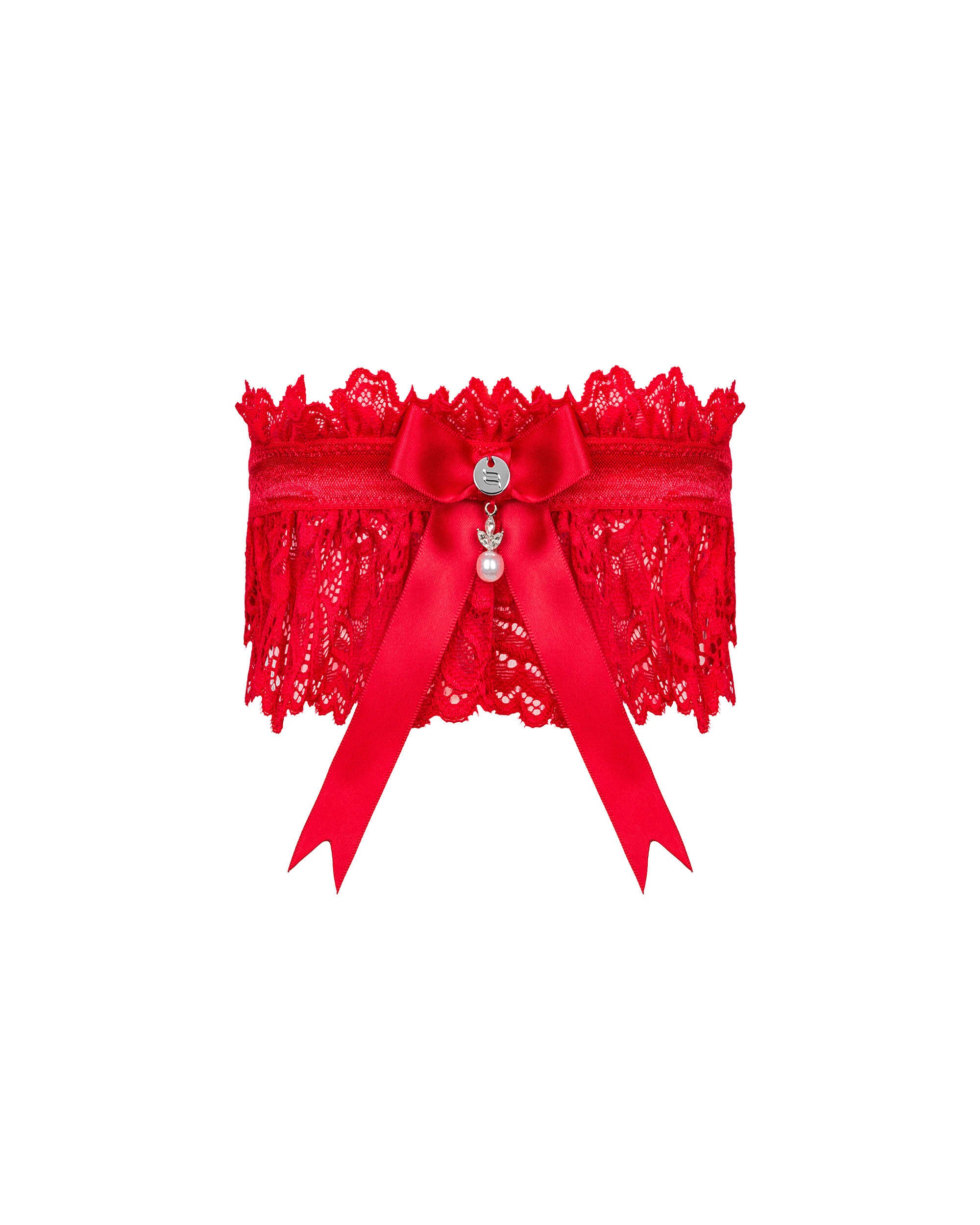 Rode kousenband Amor Cherris - Afbeelding 5