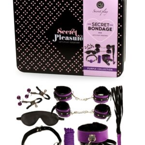 Secret Bondage: BDSM Set 8 stuks 6197 - Zwart en Paars