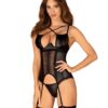 Norides Korset en string - zwart