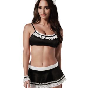 Maid set Dienstmeisje kostuum - Zwart