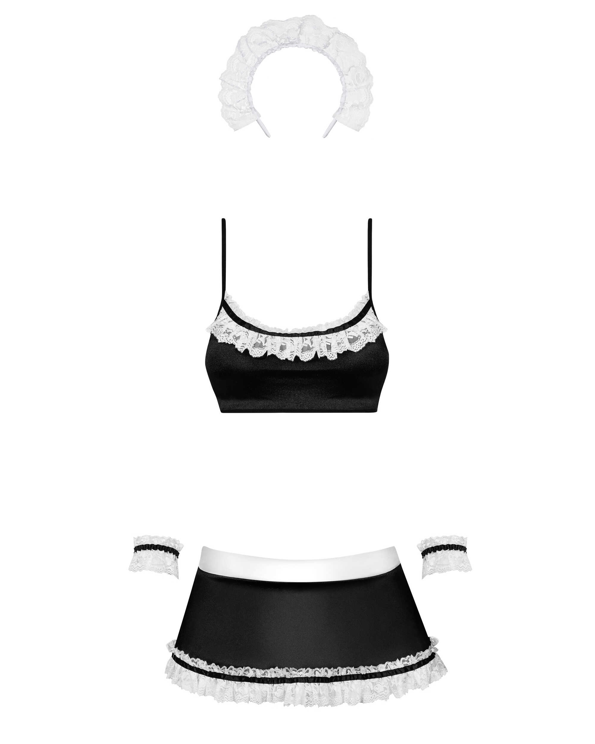 Maid set Dienstmeisje kostuum - Zwart - Afbeelding 4