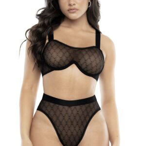 Tweedelig setje bh en slip zwart - MAL8779BLK