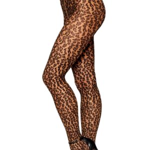 Luipaardprint Panty - DG0496NBK