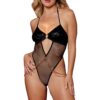 Body string met gouden ketting in de taille - DG13294BLK