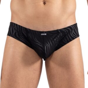 minipant zwart & goud Zebra - LM2403-68BLK