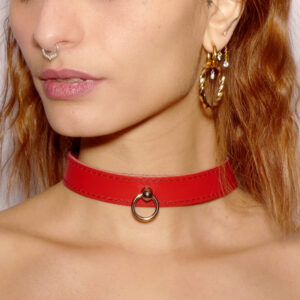Fijne rode ringketting