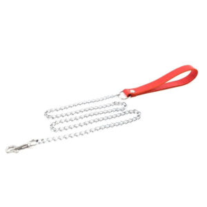Lange metalen ketting Rood