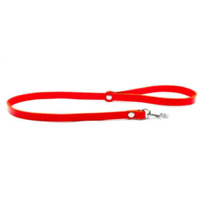 Lange leren riem Rood