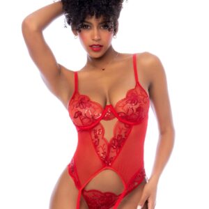 Tweedelig rood ensemble - MAL8896RD